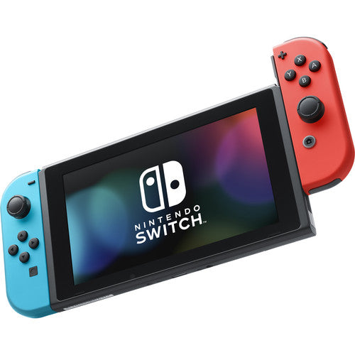 Nintendo Switch 32GB Console with Neon Blue & Neon Red Joy-Con Controllers, 6.2" (1280x720) Touchscreen, WiFi - HADSKABAA