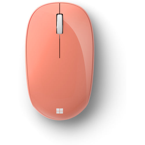 Microsoft Bluetooth Mouse, Wireless, 2.4GHz, 4 Buttons, Vertical Scrolling, Peach - RJN-00037