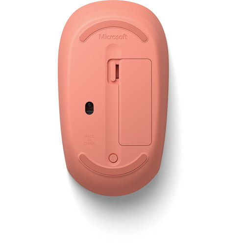 Microsoft Bluetooth Mouse, Wireless, 2.4GHz, 4 Buttons, Vertical Scrolling, Peach - RJN-00037