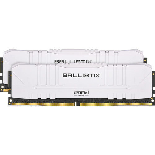 Crucial Ballistix 32GB (2x16GB) DDR4-3000 Desktop Gaming Memory, 288-pin RAM (White) - BL2K16G30C15U4W