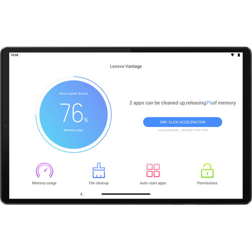 Lenovo Tab M10 10.3" FHD Plus (2nd Gen) Tablet, MediaTek Helio P22T, 4GB RAM, 128GB eMMC, Android Pie - ZA5T0381US (Refurbished)