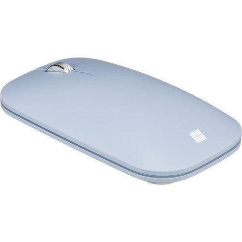 Microsoft Modern Mobile Mouse, Bluetooth, 2.4GHz, 4 Buttons, BlueTrack, Pastel Blue - KTF-00028