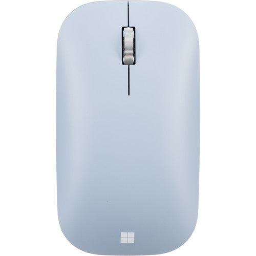 Microsoft Modern Mobile Mouse, Bluetooth, 2.4GHz, 4 Buttons, BlueTrack, Pastel Blue - KTF-00028