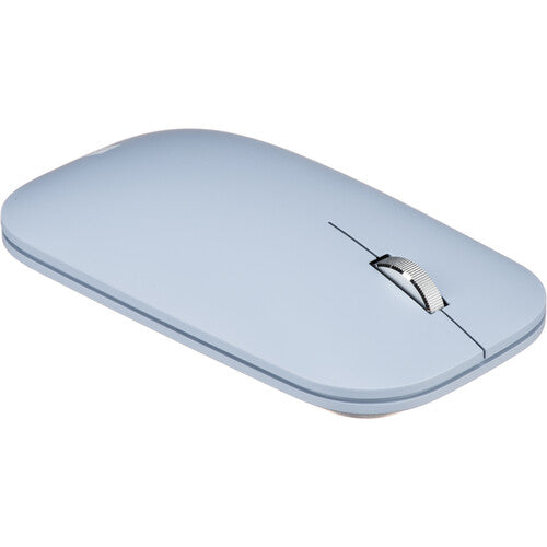 Microsoft Modern Mobile Mouse, Bluetooth, 2.4GHz, 4 Buttons, BlueTrack, Pastel Blue - KTF-00028