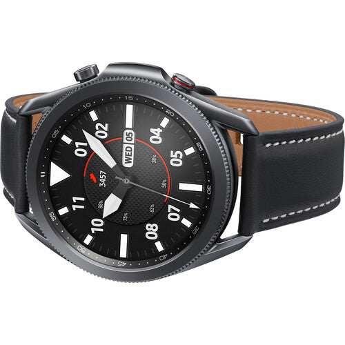 Samsung Galaxy Watch3 GPS Smartwatch, Bluetooth, Wi-Fi, LTE, Mystic Black - SM-R845UZKAXAR