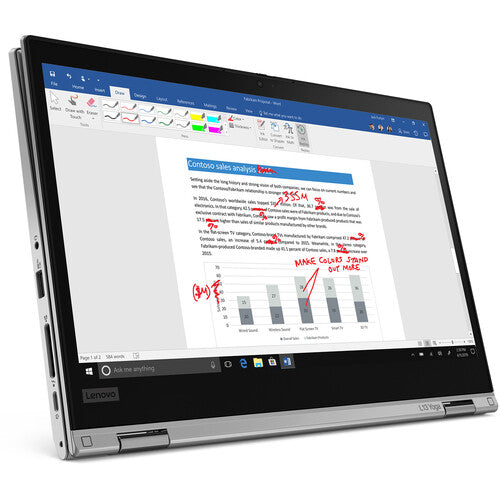 Lenovo ThinkPad L13 Yoga Gen-2 13.3" FHD Notebook, Intel i5-1135G7, 2.40GHz, 8GB RAM, 256GB SSD, Win10P - 20VK0017US