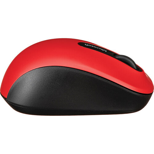 Microsoft Bluetooth Mobile Mouse 3600, 2.4GHz, BlueTrack, 4-way Scrolling, Dark Red - PN7-00011