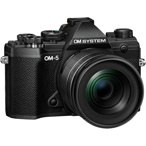 Olympus OM SYSTEM OM-5 Mirrorless Digital Camera with 12-45mm f/4.0 PRO Lens, Black - V210022BU000