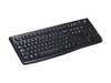 Logitech K120 Wired Keyboard, Slim, USB, Quiet Typing, Full-size F-keys, Number Pad, Black - 920-002478