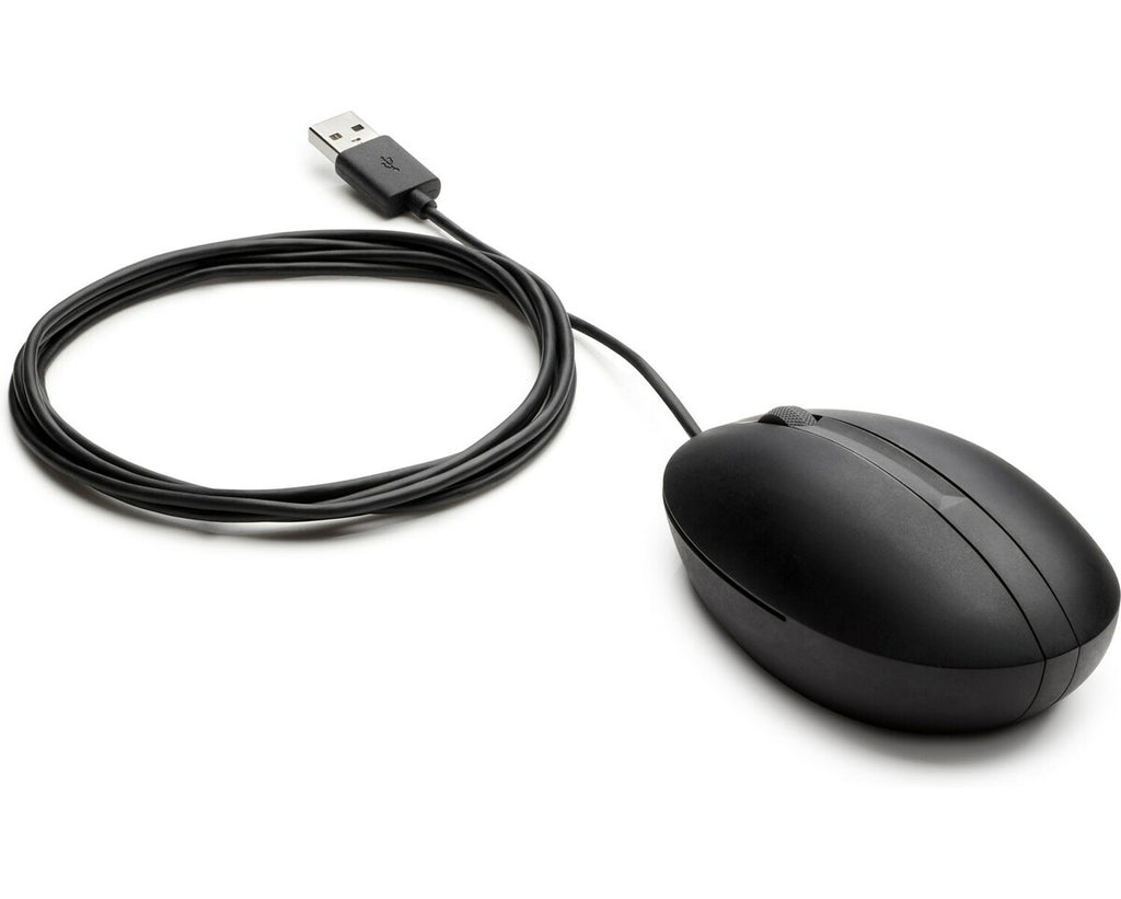 HP Wired Desktop 320M Optical Mouse, USB, 2 Buttons, Scroll Wheel, Black - 9VA80UT#ABA
