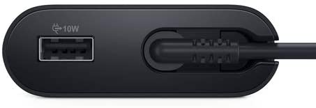 Dell 90W USB-C Notebook Power Adapter Plus 10W USB-A Charging Port, Black- DELL-PA901C