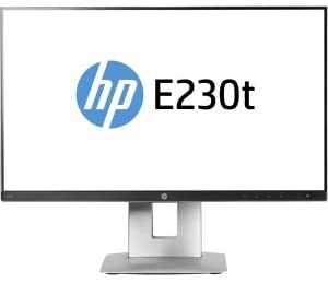 HP EliteDisplay E230t 23" Full HD (Touchscreen) LED LCD Monitor, 16:9, 5MS, 500K:1-Contrast - W2Z50A8#ABA