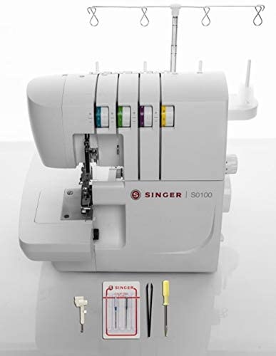 Singer S0100 Overlock Serger Sewing Machine, LED, White - 230267112