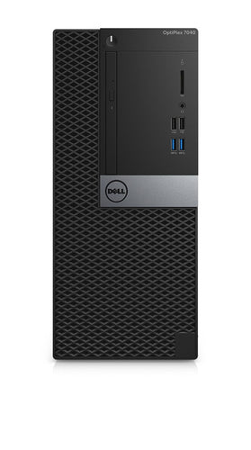 Dell OptiPlex 7040 Mini Tower Desktop, Intel i5-6500, 3.20GHz, 16GB RAM, 256GB SSD, Win10P - 203-DE7040i5G6DMREF (Refurbished)