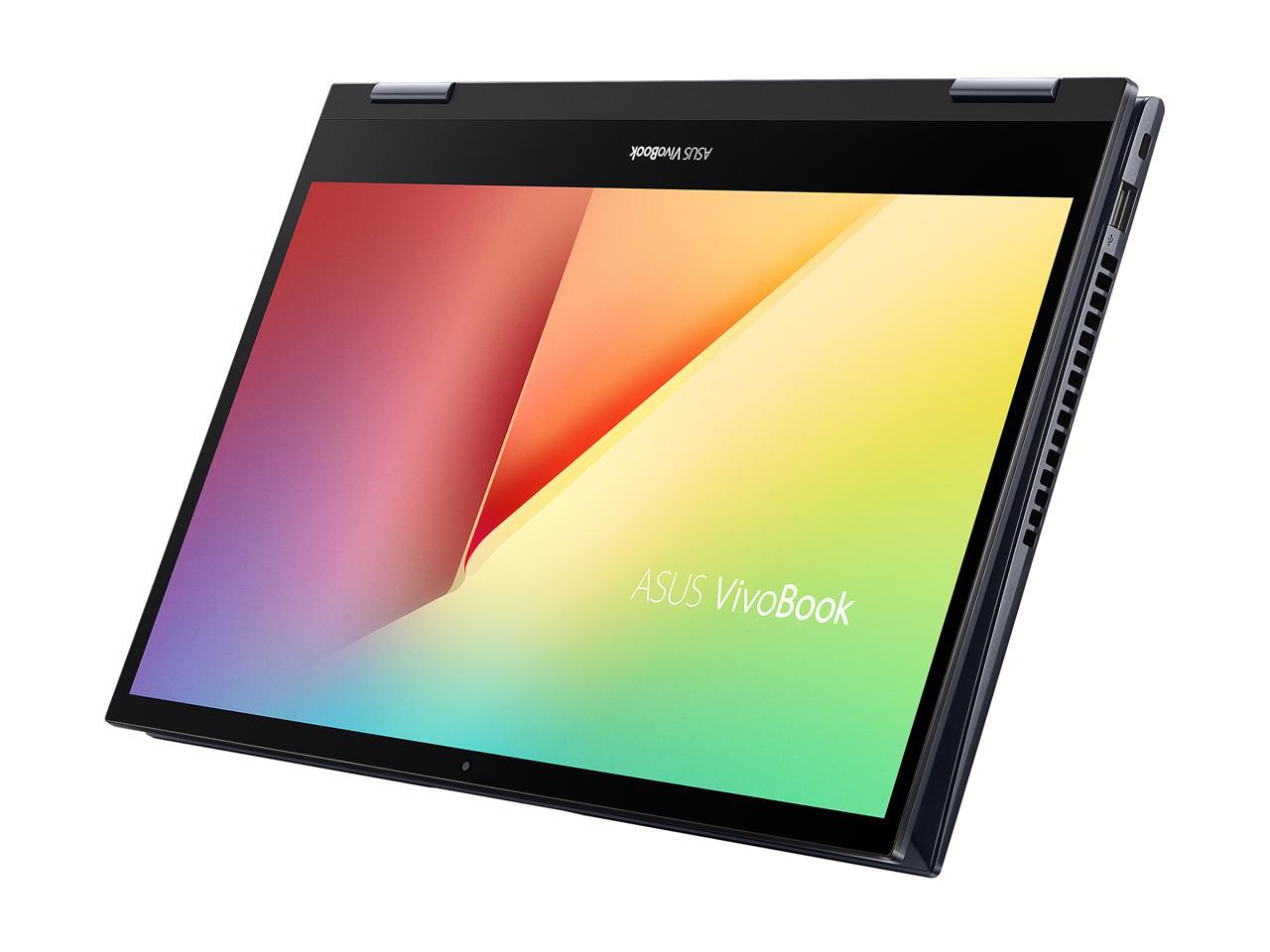 Asus VivoBook Flip 14" FHD Convertible Laptop, AMD R7-4700U, 2.0GHz, 8GB RAM, 512GB SSD, Win10H - TM420IA-DB71T (Refurbished)