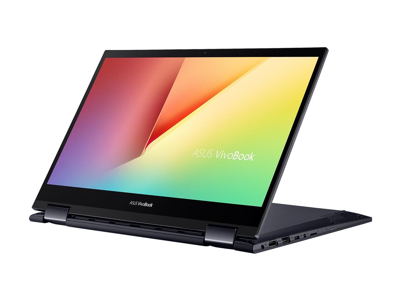 Asus VivoBook Flip 14" FHD Convertible Laptop, AMD R7-4700U, 2.0GHz, 8GB RAM, 512GB SSD, Win10H - TM420IA-DB71T (Refurbished)