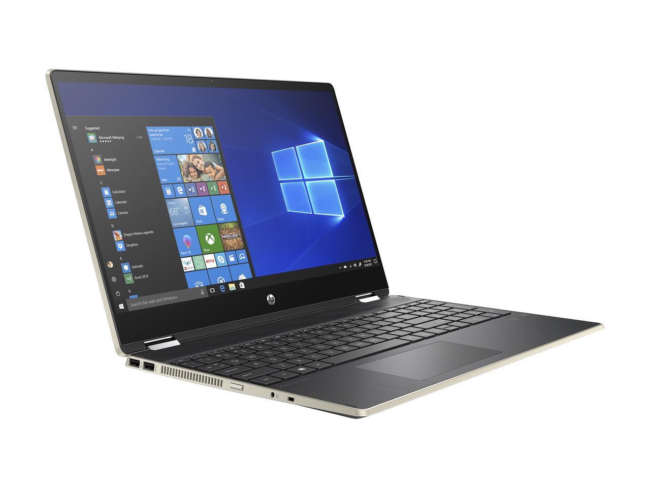 HP Pavilion x360 15-dq0078nr 15.6" FHD (Touchscreen) Convertible Notebook, Intel Core i5-8265U, 1.60GHz, 8GB RAM, 256GB SSD, Windows 10 Home 64-Bit- 6BM95UA#ABA