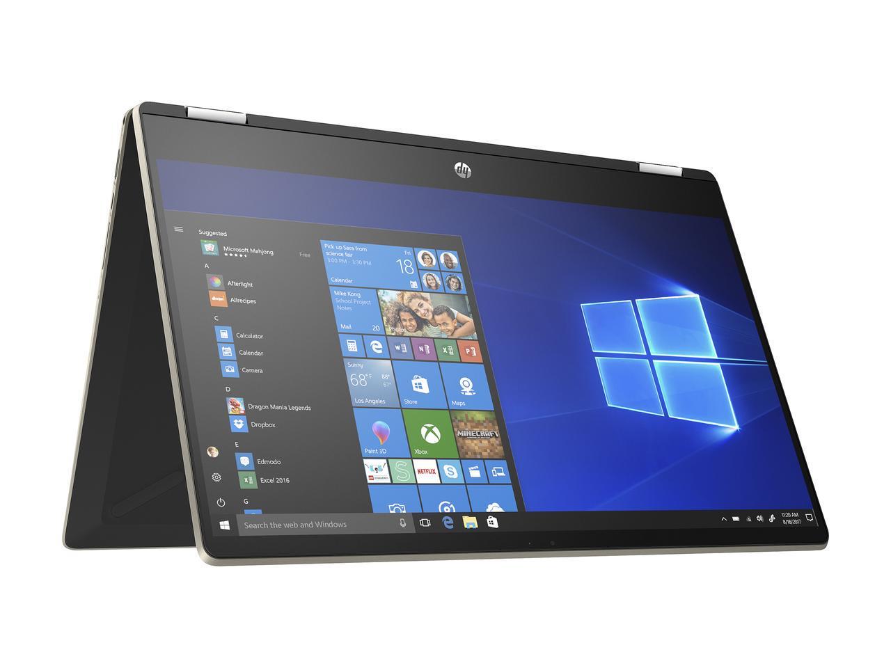 HP Pavilion x360 15-dq0078nr 15.6" FHD (Touchscreen) Convertible Notebook, Intel Core i5-8265U, 1.60GHz, 8GB RAM, 256GB SSD, Windows 10 Home 64-Bit- 6BM95UA#ABA