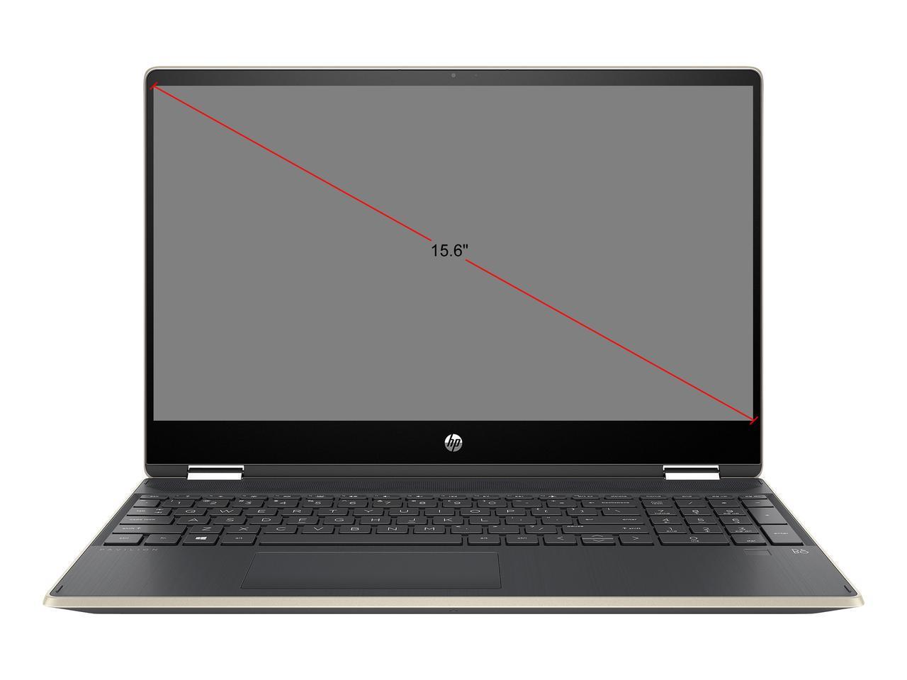 HP Pavilion x360 15-dq0078nr 15.6" FHD (Touchscreen) Convertible Notebook, Intel Core i5-8265U, 1.60GHz, 8GB RAM, 256GB SSD, Windows 10 Home 64-Bit- 6BM95UA#ABA