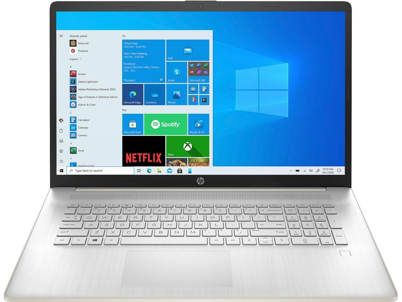 HP 17-cn0007cy 17.3" HD+ Notebook, Intel i3-1125G4, 2.0GHz, 8GB RAM, 512 GB SSD, Win10H + MS Office 365 1 Year - 3Y4N9UA#ABA (Certified Refurbished)