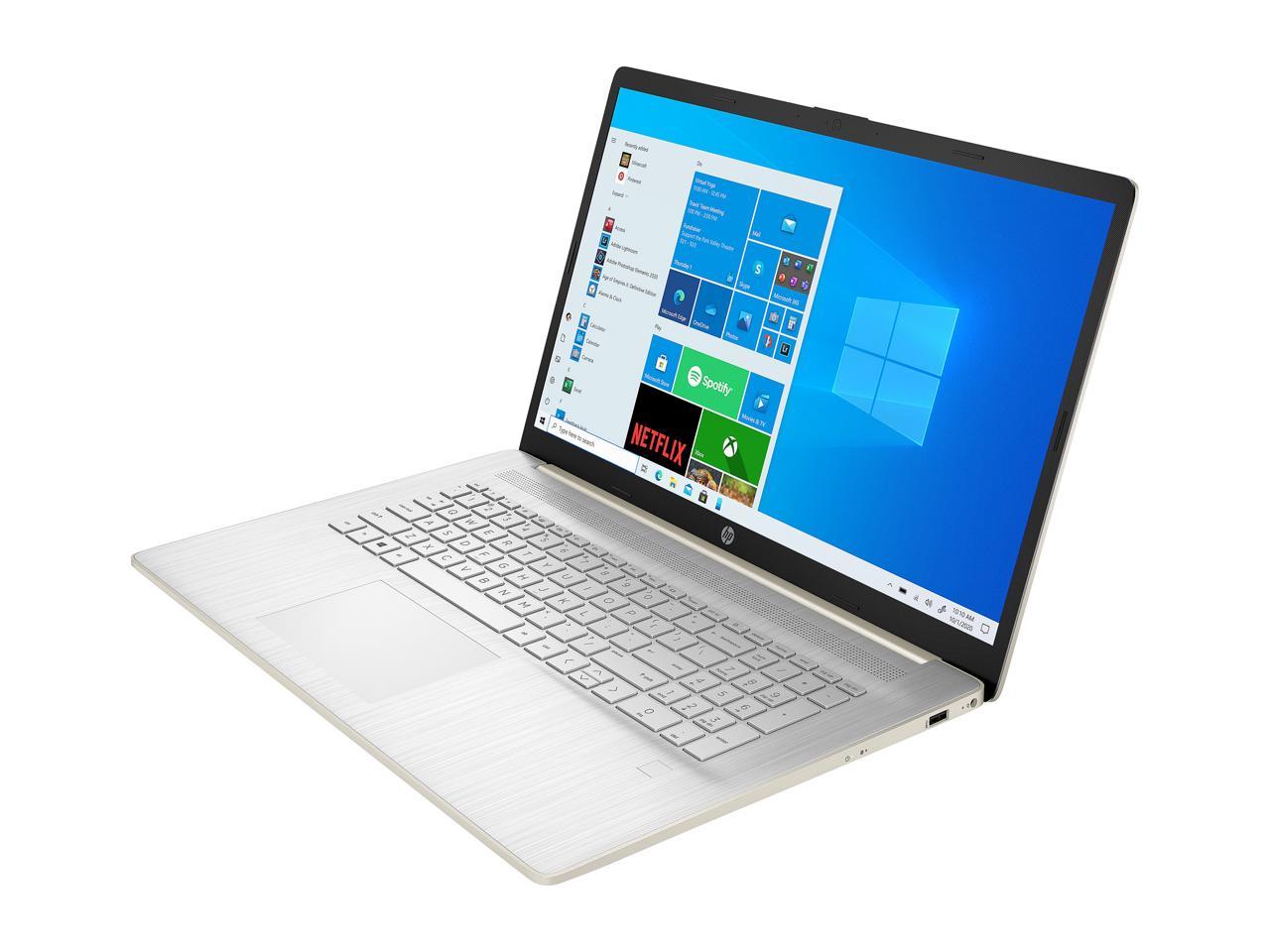 HP 17-cn0007cy 17.3" HD+ Notebook, Intel i3-1125G4, 2.0GHz, 8GB RAM, 512 GB SSD, Win10H + MS Office 365 1 Year - 3Y4N9UA#ABA (Certified Refurbished)