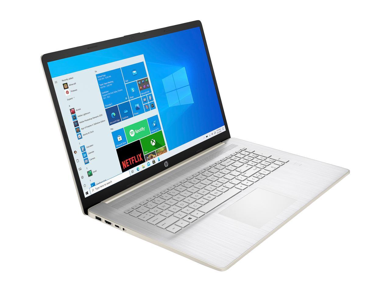 HP 17-cn0007cy 17.3" HD+ Notebook, Intel i3-1125G4, 2.0GHz, 8GB RAM, 512 GB SSD, Win10H + MS Office 365 1 Year - 3Y4N9UA#ABA (Certified Refurbished)