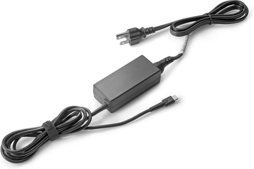 HP 45W USB-C LC Power Adapter, AC Adapter for Chromebook PCs - 1MZ01AA#ABA