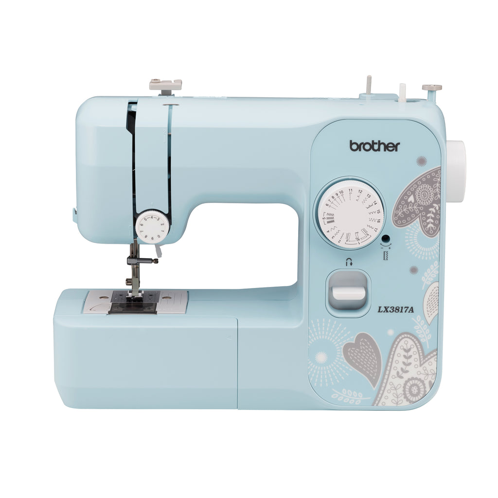 Brother LX3817A 17-Stitch Full-size Electric Sewing Machine, LED, Aqua - RLX3817A (Certified Refurbished)