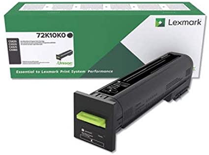 Lexmark Black Return Program Toner Cartridge, 8000 Pages Yield - 72K10K0
