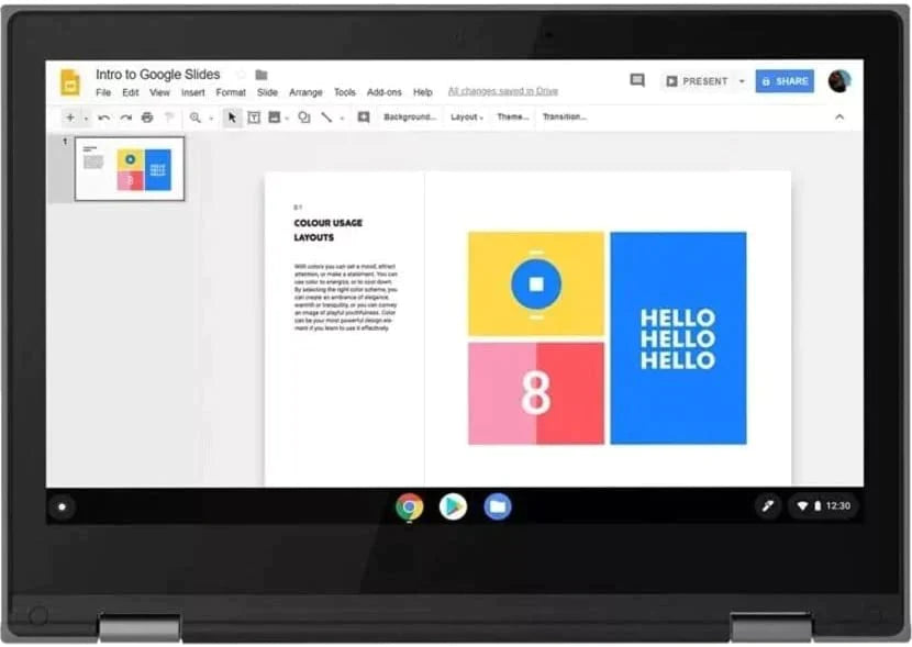 Lenovo 300e 11.6" HD 2nd Gen Convertible Chromebook, Intel Celeron N4020, 1.10GHz, 4GB RAM, 32GB eMMC, Chrome OS - 81MB0082US