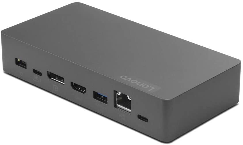 Lenovo Thunderbolt 3 Essential Dock, 135W, 4 USB, HDMI, DP, RJ-45 - 40AV0135US