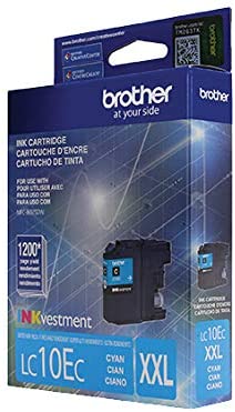 Brother Genuine INKvestment Super High-Yield Cyan Ink Cartridge, 1200 Pages - LC10EC