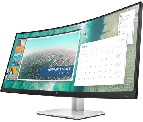 HP E344c 34" WQHD Curved Monitor, 21:9, 16MS, 3K:1-Contrast - 6GJ95A8#ABA