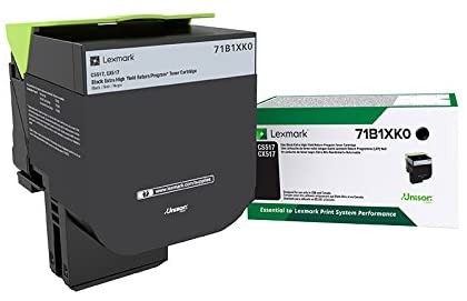 Lexmark Black Extra High Yield Return Program Toner Cartridge, 8000 Pages Yield - 71B1XK0