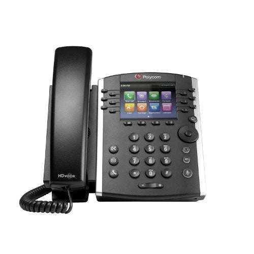 Poly VVX 411 12-Line PoE Desktop Phone, 2 x Gigabit RJ-45 - 2200-48450-025RS (Certified Refurbished)