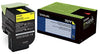 Lexmark 701Y Yellow Return Program Toner Cartridge, 1000 Pages Yield - 70C10Y0