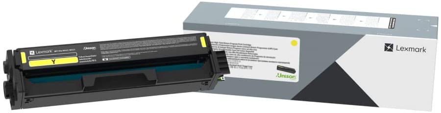 Lexmark Yellow Print Cartridge for Select Color Laser Printers, 1,500 Pages Yield - C320040