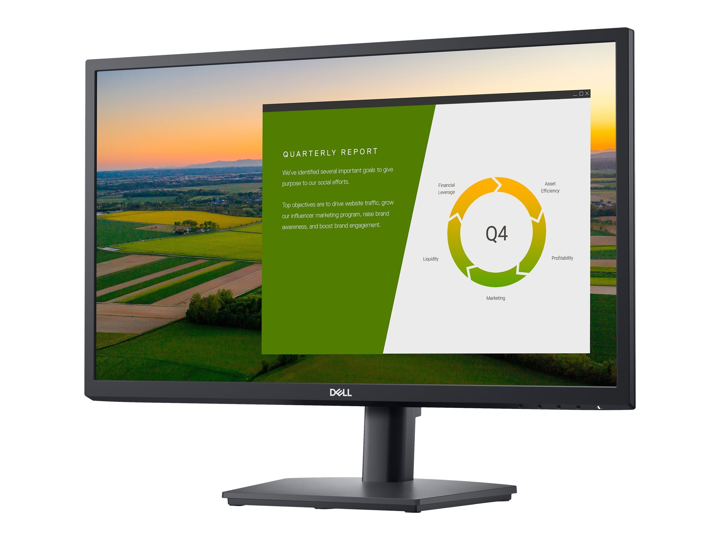 Dell E2422HS 23.8" FHD LED LCD Monitor, 8ms, 16:9, 1000:1-Contrast - DELL-E2422HS (Refurbished)