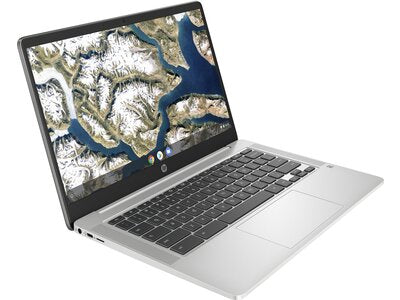 HP 14a-na0230nr 14" HD Chromebook, Intel Celeron N4120, 1.10GHz, 4GB RAM, 64GB eMMC, Chrome OS - 60F61UA#ABA