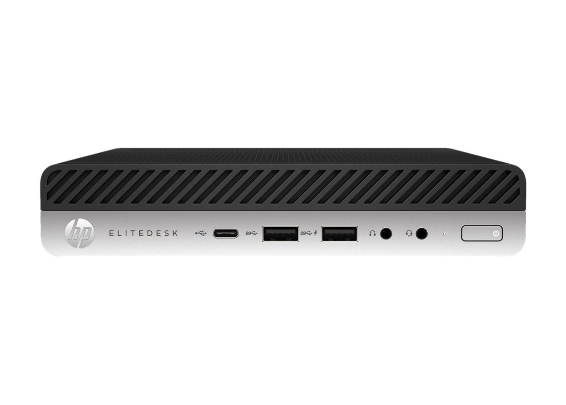 HP EliteDesk 800-G3 Mini Desktop PC, Intel i5-7500T, 2.70GHz, 8GB RAM, 256GB SSD, Windows 10 Pro 64Bit- 3MQ24US#ABA
