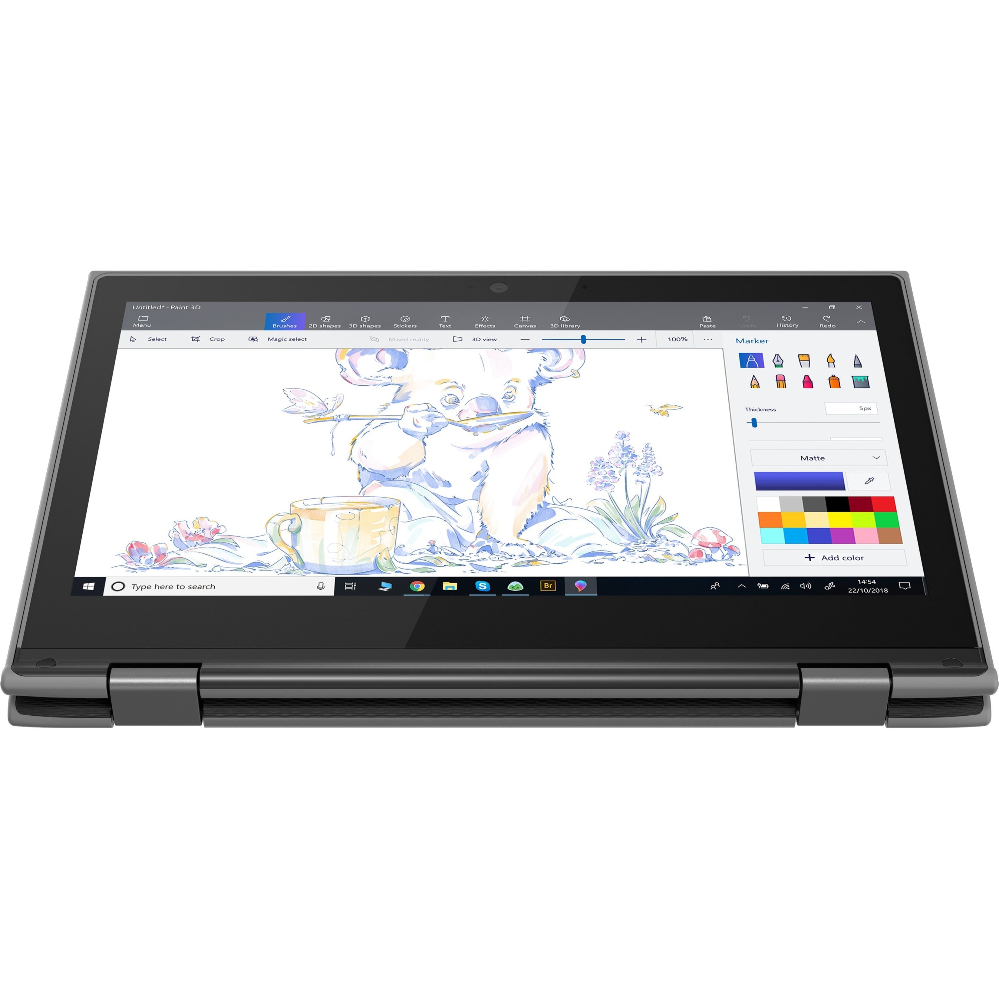 Lenovo 300e 11.6" HD 2nd Gen Convertible Notebook, AMD 3015e, 1.20GHz, 4GB RAM, 64GB eMMC, Win10P - 82GK001PUS