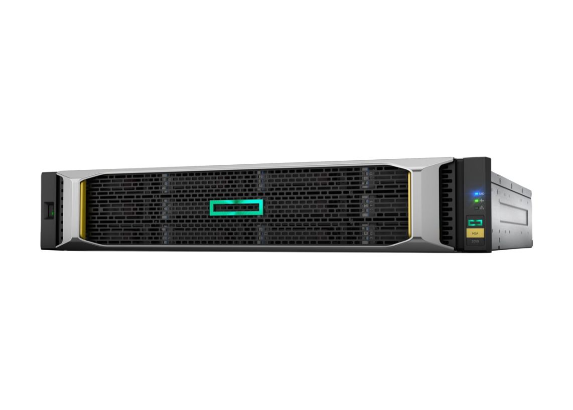 HPE MSA 1050 1GbE iSCSI Dual Controller SFF Storage, 307TB, 2U, 96x SAS, 4-Ports - Q2R23A