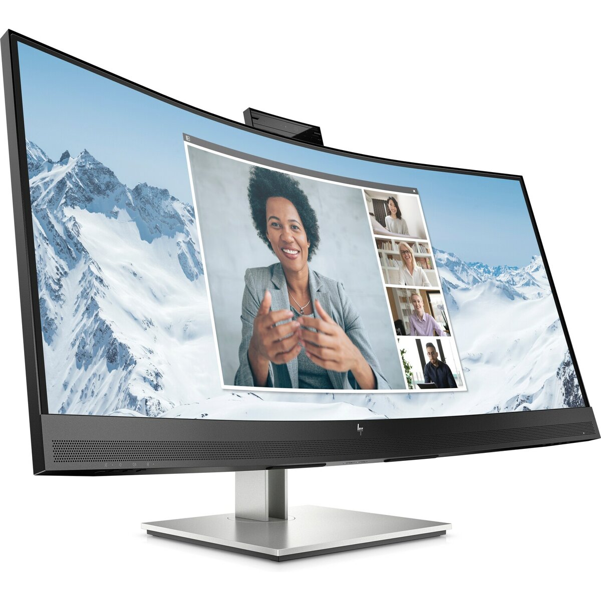 HP E34m G4 34" WQHD Curved USB-C Conferencing Monitor, 21:9, 5MS, 3000:1-Contrast - 40Z26AA#ABA