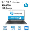 HP Pavilion x360 15-cr0091ms 15.6" FHD (Touchscreen) Convertible Notebook, Intel Core i5-8250U, 1.60GHz, 8GB RAM, 128GB SSD, Windows 10 Home 64-Bit- 4BV59UA#ABA