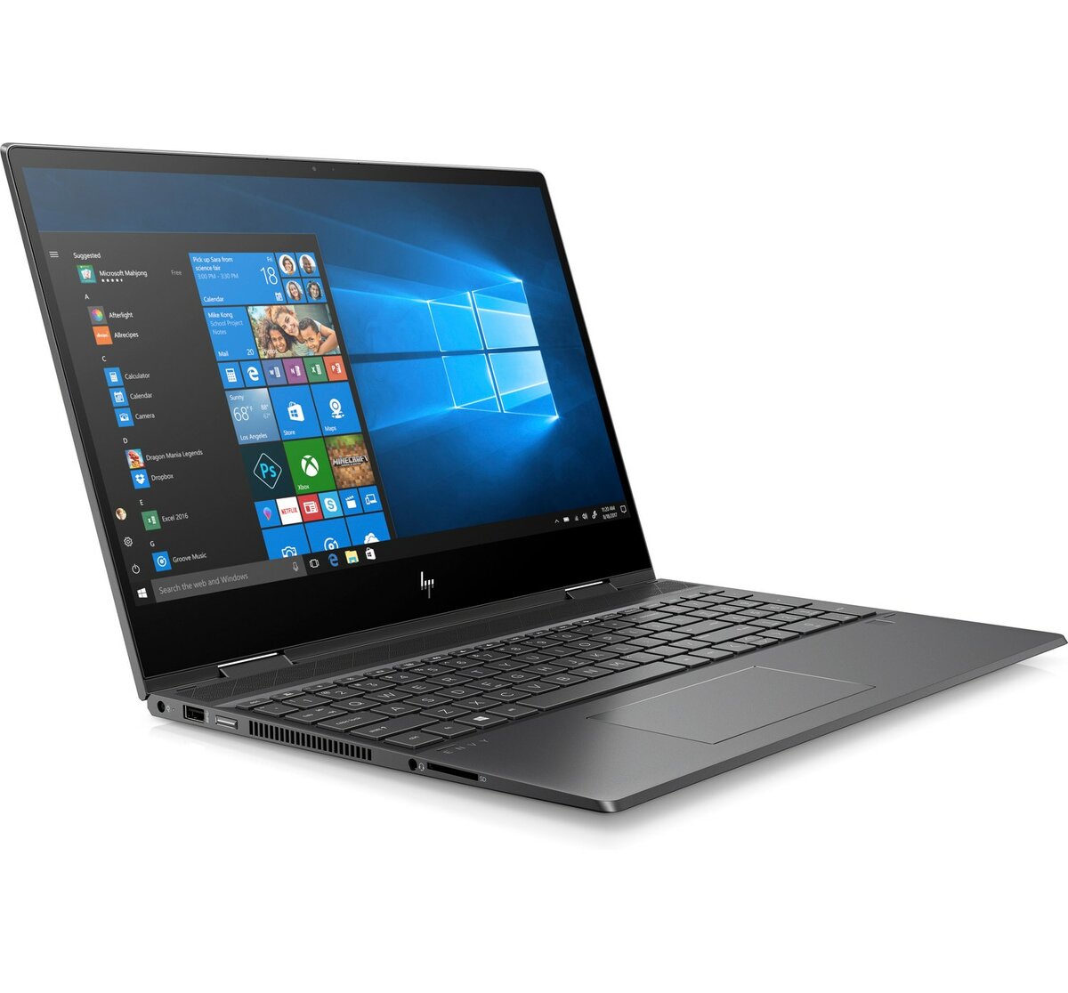 HP Envy x360 15-ds1010nr 15.6" FHD (Touch) Convertible Notebook, AMD R5-4500U, 2.30GHz, 8GB RAM, 512GB SSD, Win10H - 9NG61UA#ABA