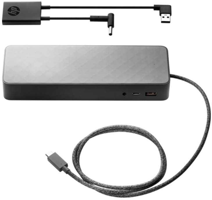 HP USB-C Universal Dock with 4.5 mm and USB Dock Adapter - 2UF95AA#ABA