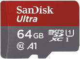 SanDisk Ultra microSDHC 64GB UHS-I Memory Card with Adapter - SDSQUA4-064G-AN6MA
