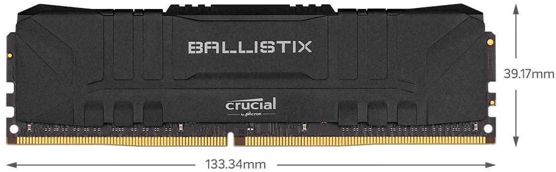 Crucial Ballistix RGB 32GB (2x16GB) DDR4-3000 Desktop Gaming Memory, 288-pin RAM Module (Black) - BL2K16G30C15U4BL