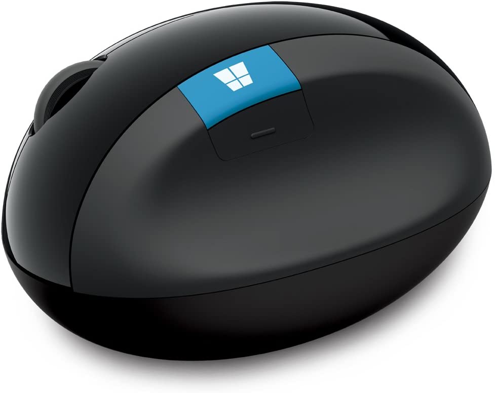 Microsoft Sculpt Ergonomic Mouse, 2.4GHz RF, USB, Thumb Scoop - L6V-00001