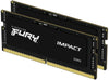 Kingston Fury Impact 64GB (2x32GB) DDR5-4800 Non-ECC Memory Module, 262-pin SoDIMM- KF548S38IBK2-64